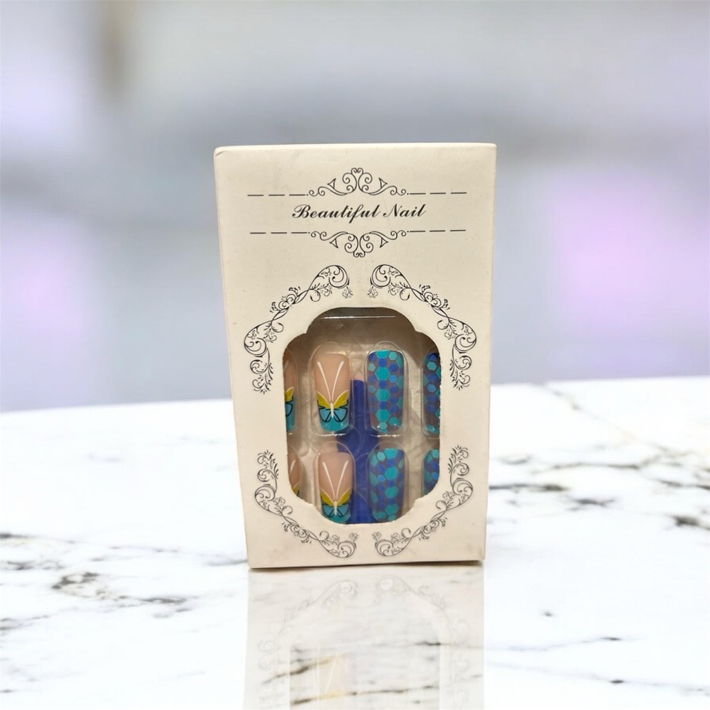 5️⃣Press On Nails Set | Butterflies & Mermaids Or 5/25